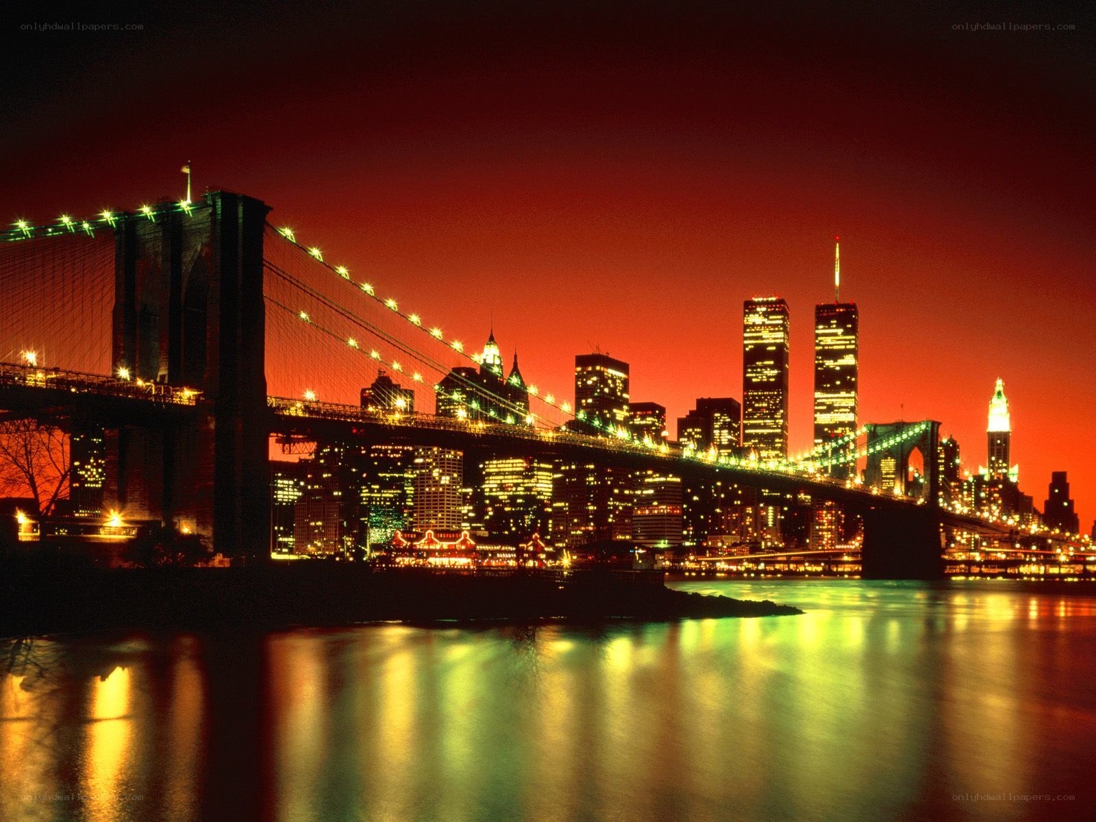 Brooklyn Bridge at night