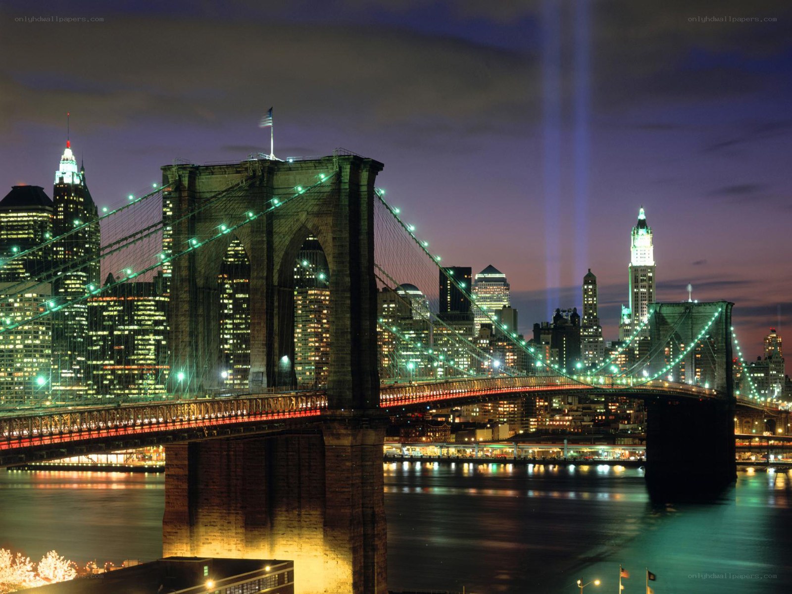 Brooklyn Bridge at night