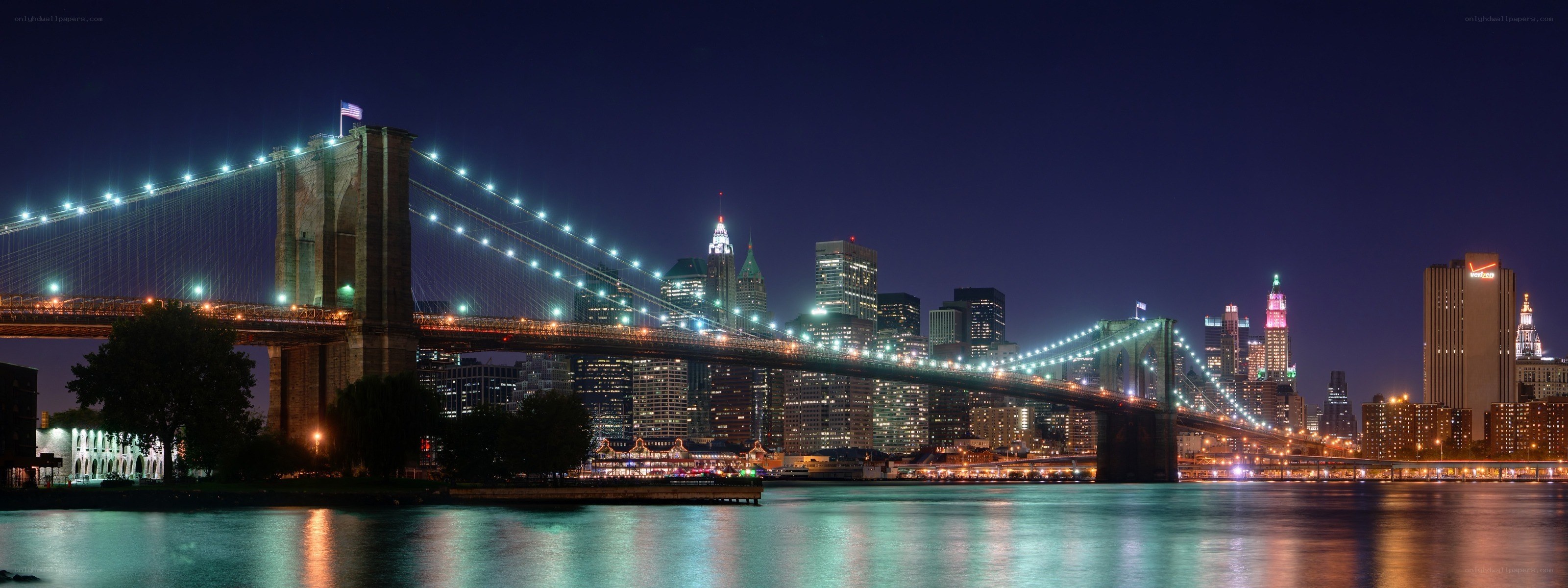 Brooklyn Bridge at night