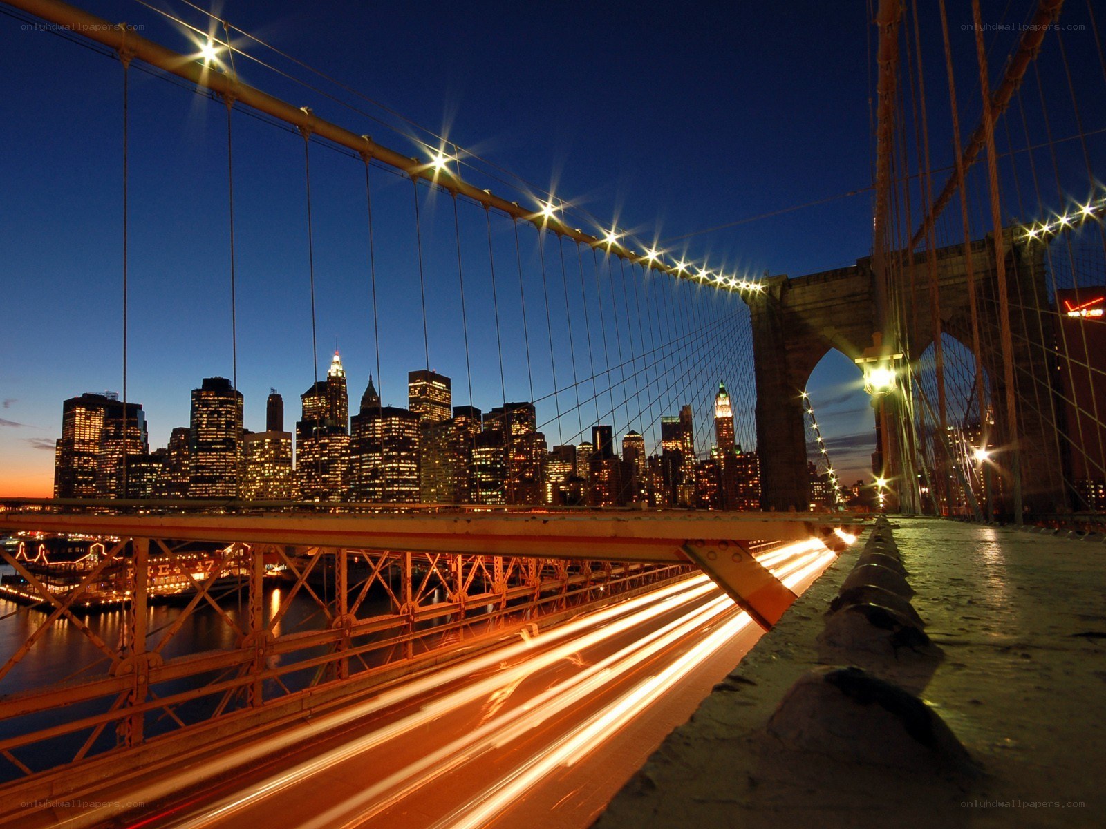 Brooklyn Bridge at night