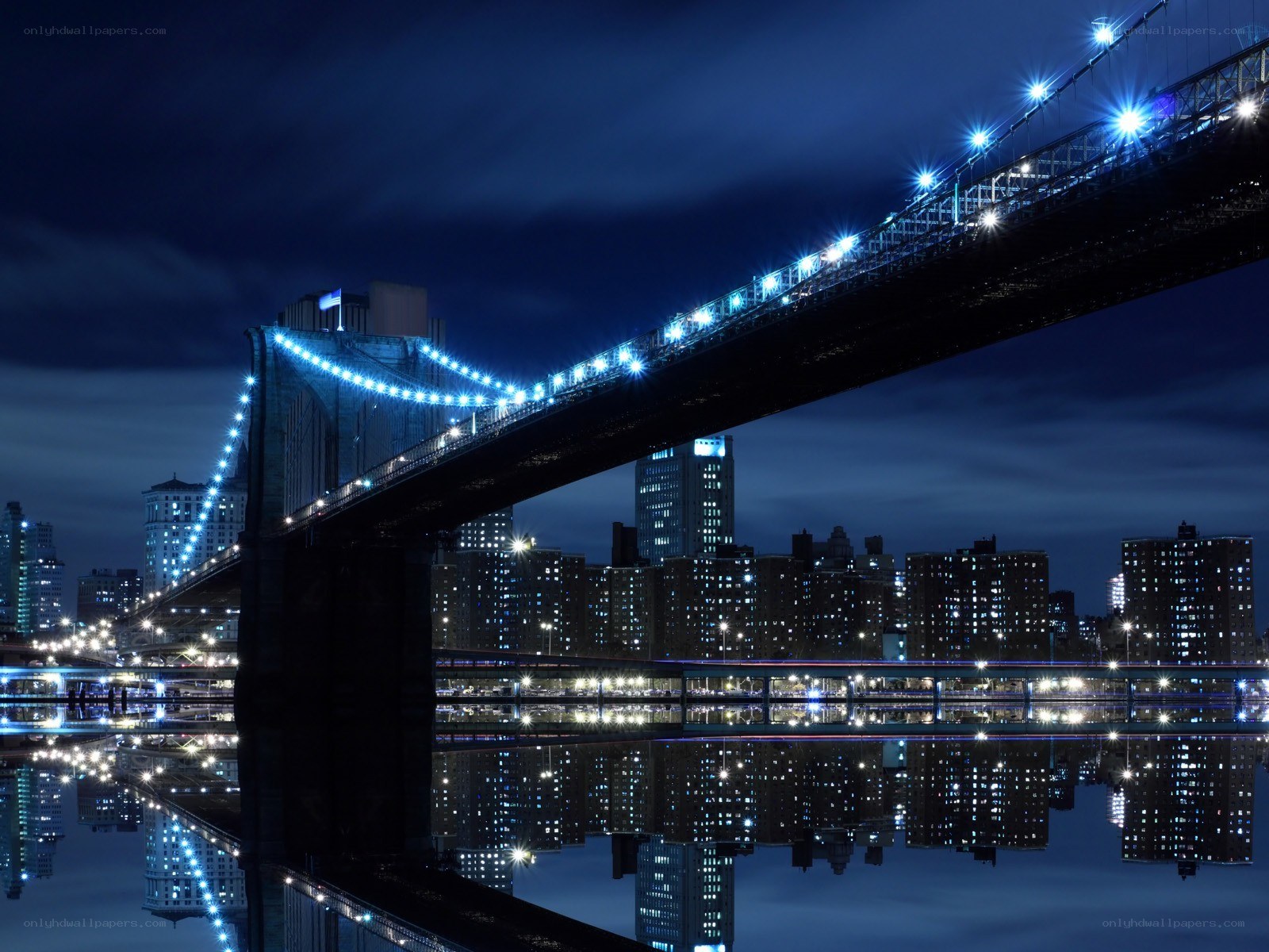 Brooklyn Bridge at night