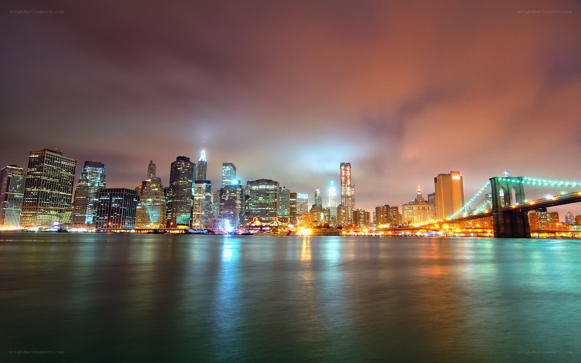 Brooklyn Bridge at night