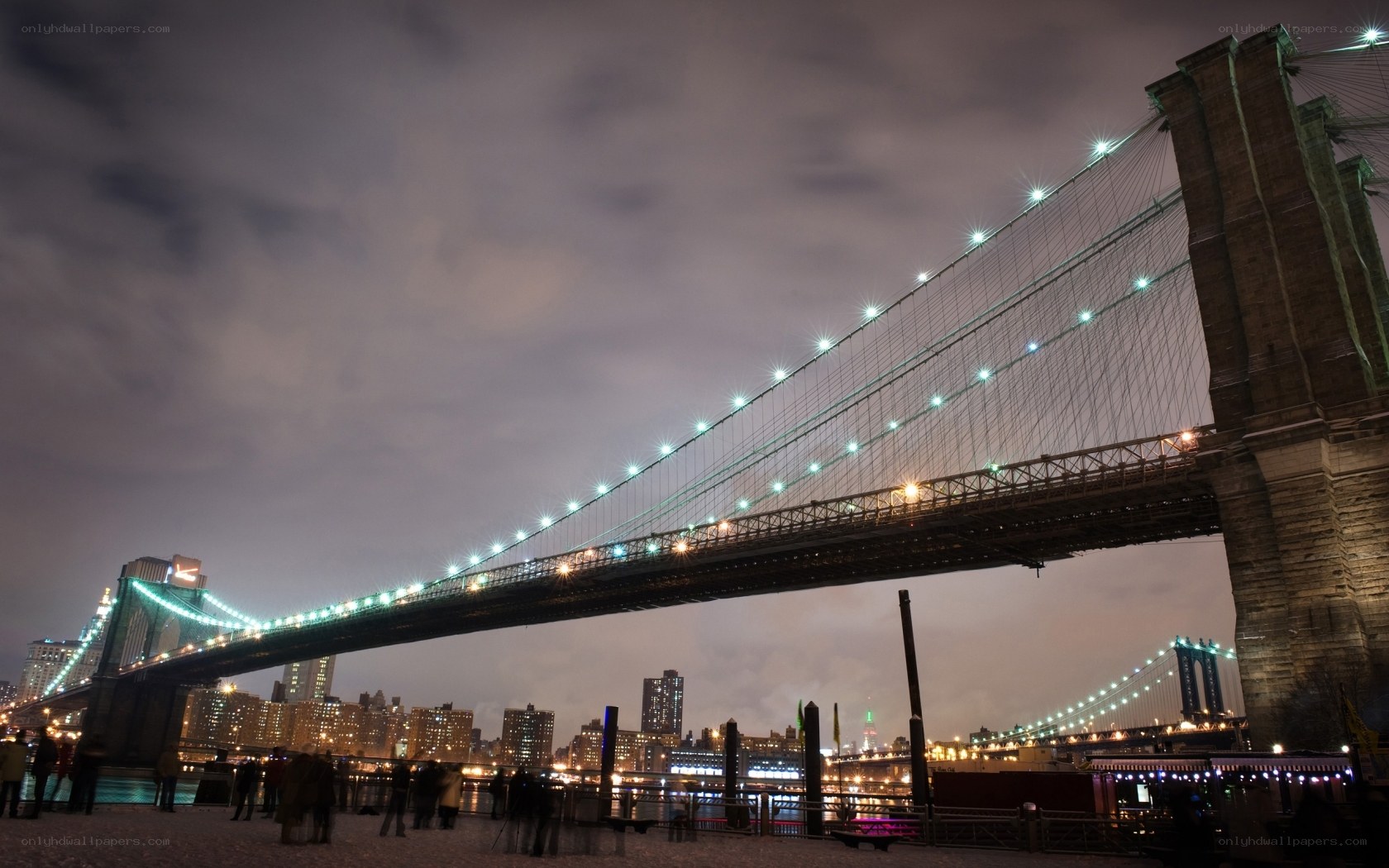 Brooklyn Bridge at night