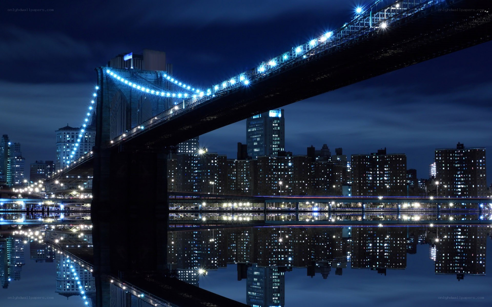 Brooklyn Bridge at night