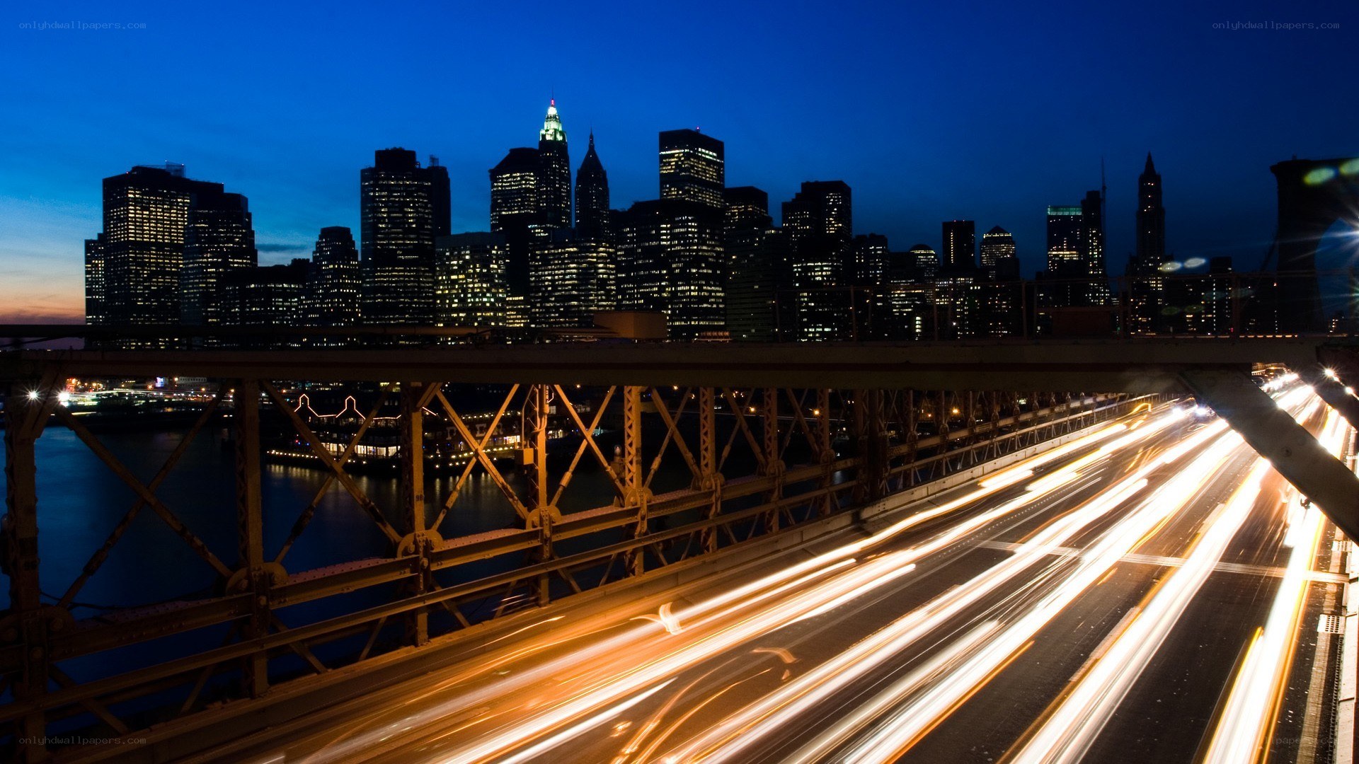 Brooklyn Bridge at night