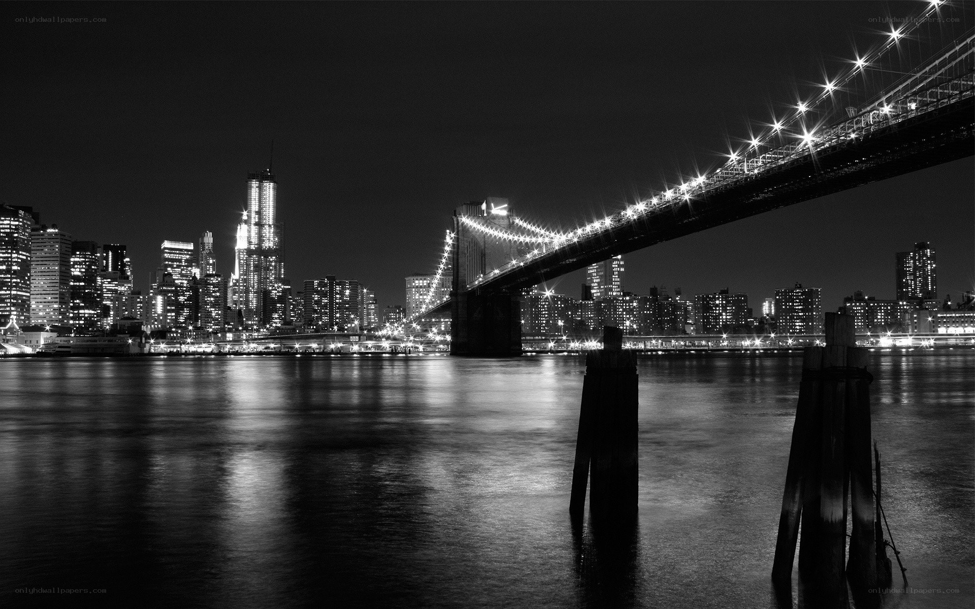 Brooklyn Bridge at night
