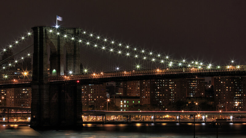 Brooklyn Bridge at night
