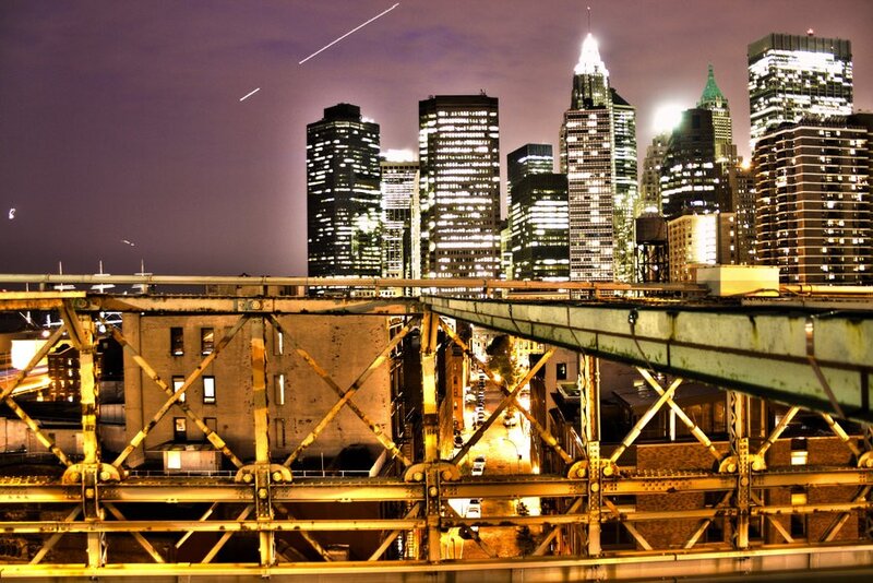 Brooklyn Bridge at night
