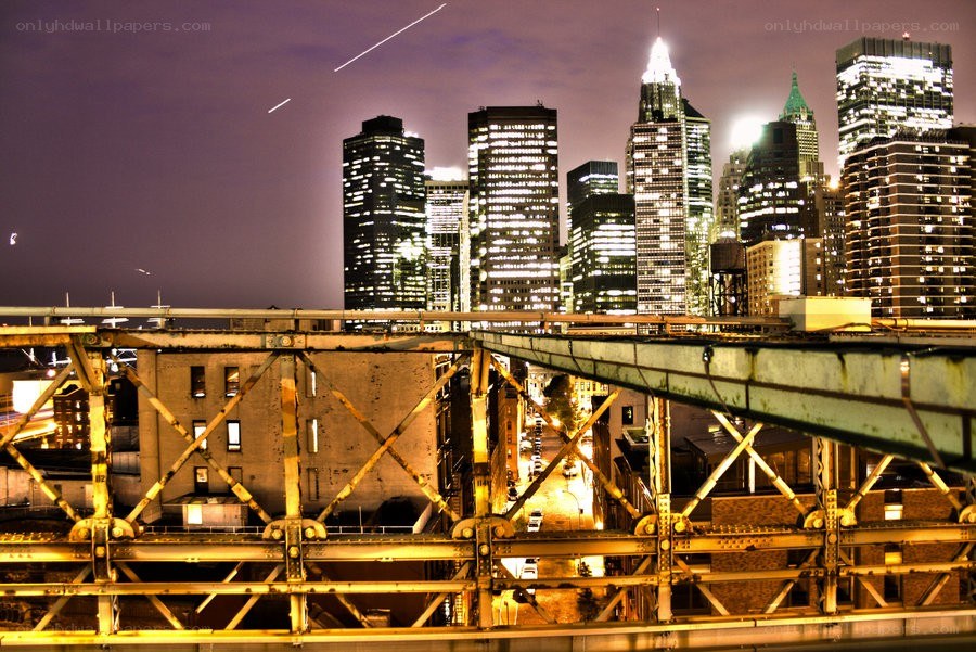 Brooklyn Bridge at night