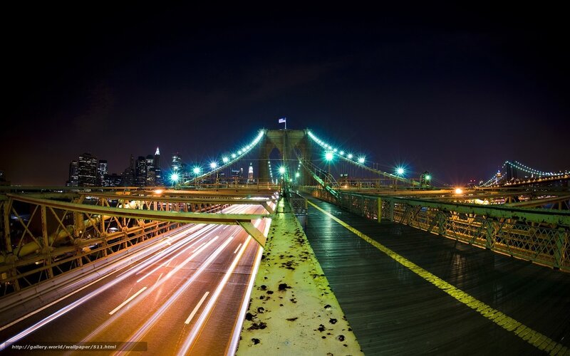 Brooklyn Bridge at night