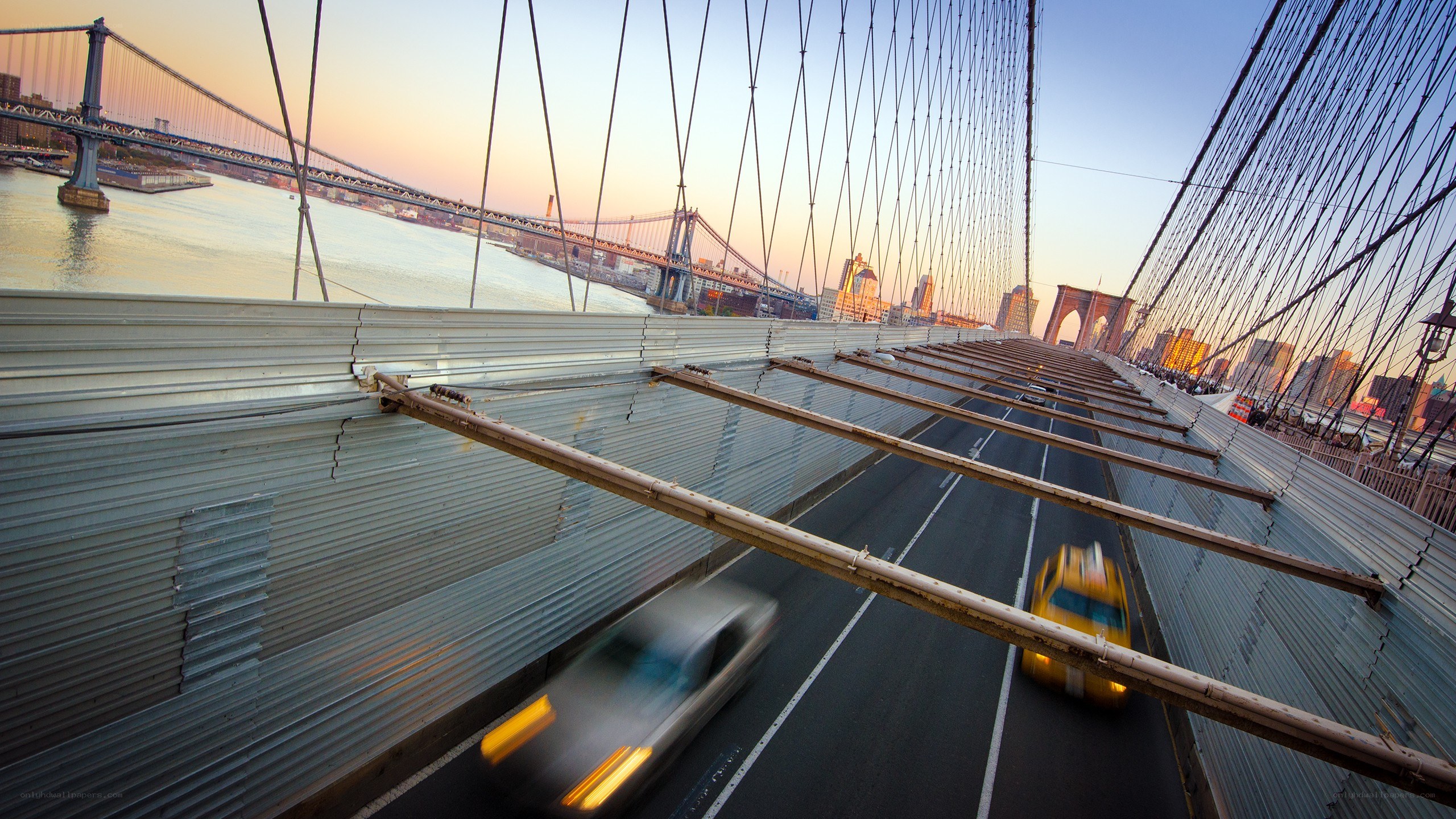 Brooklyn Bridge at sunset
