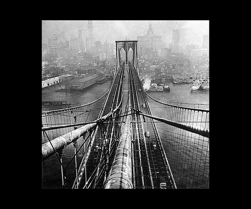Brooklyn Bridge — Black, Dramatic, Photograph