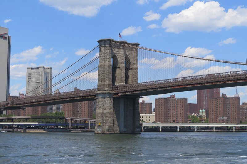 Brooklyn Bridge — Blue, Serene, Afternoon, Photograph