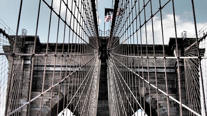 Brooklyn Bridge Cables — Gray