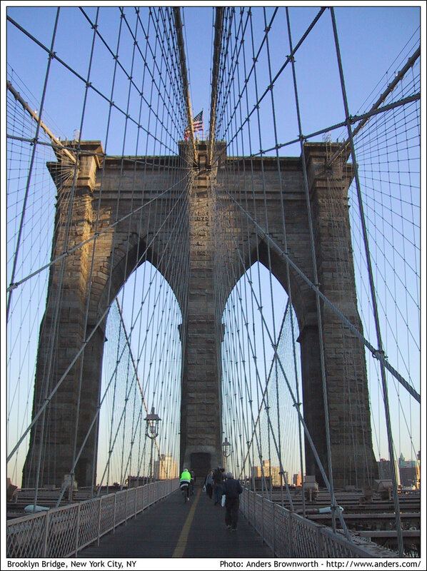Brooklyn Bridge from the walkway
