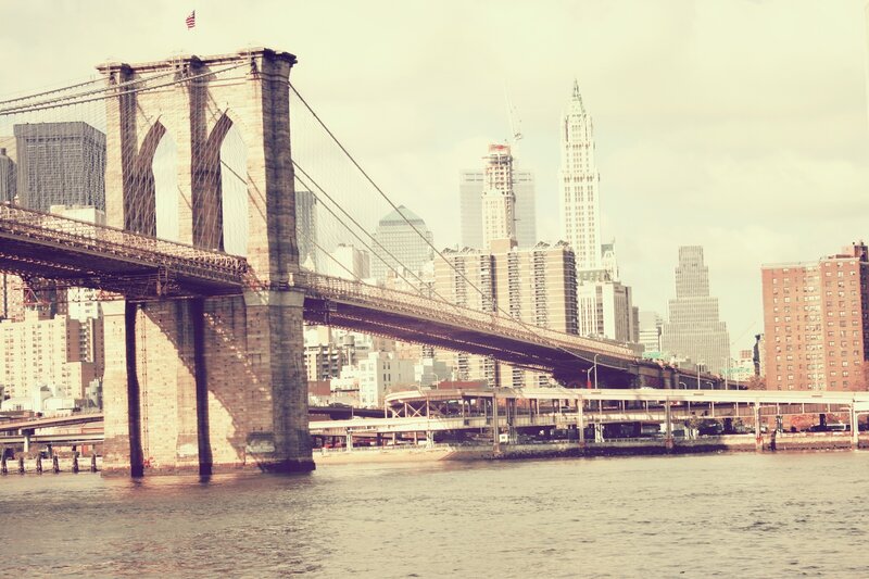 Brooklyn Bridge — Gray, Calm, Afternoon