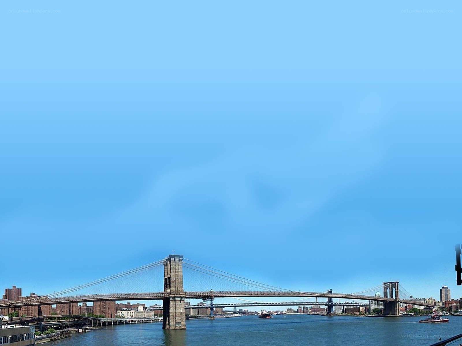 Brooklyn Bridge on a clear day