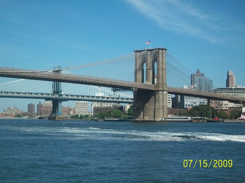 Brooklyn Bridge on a sunny day
