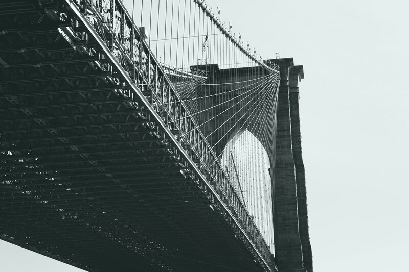 Brooklyn Bridge Tower — Black