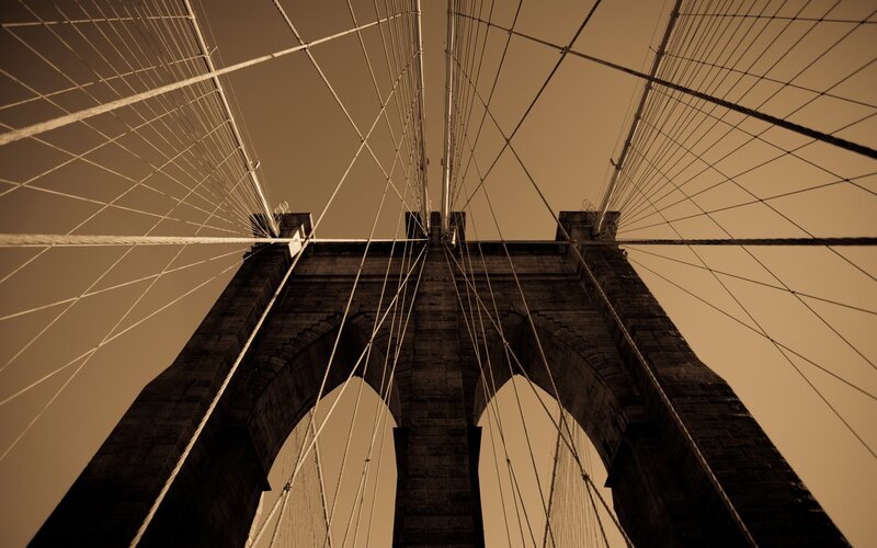 Brooklyn Bridge Tower — Brown