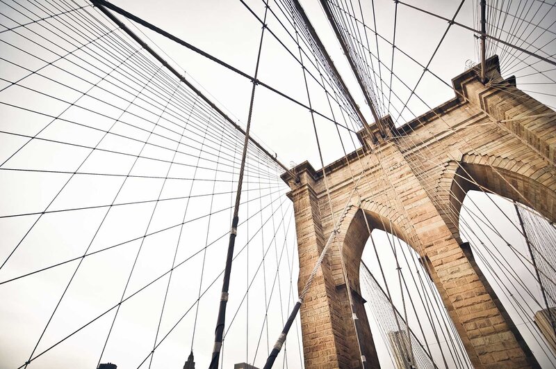 Brooklyn Bridge Tower — Gray