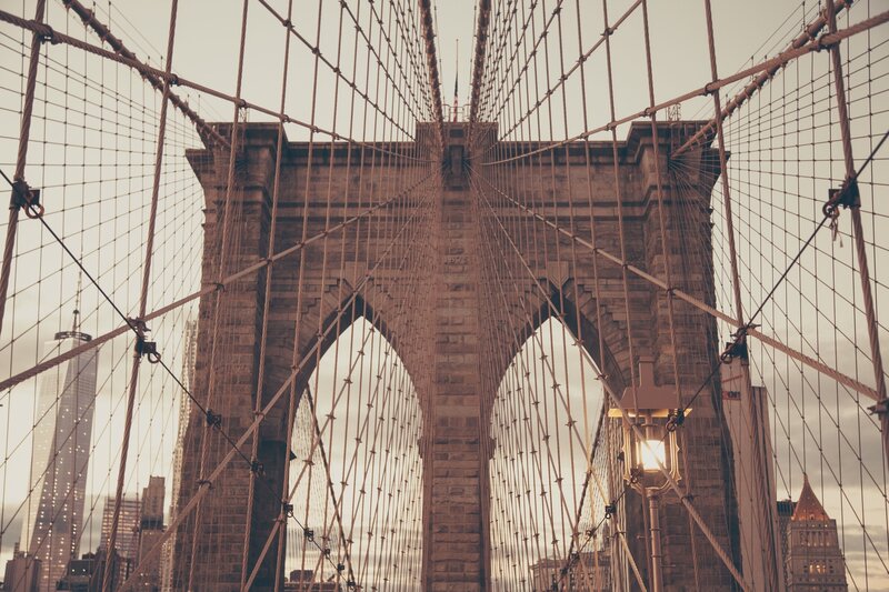 Brooklyn Bridge Towers — Brown