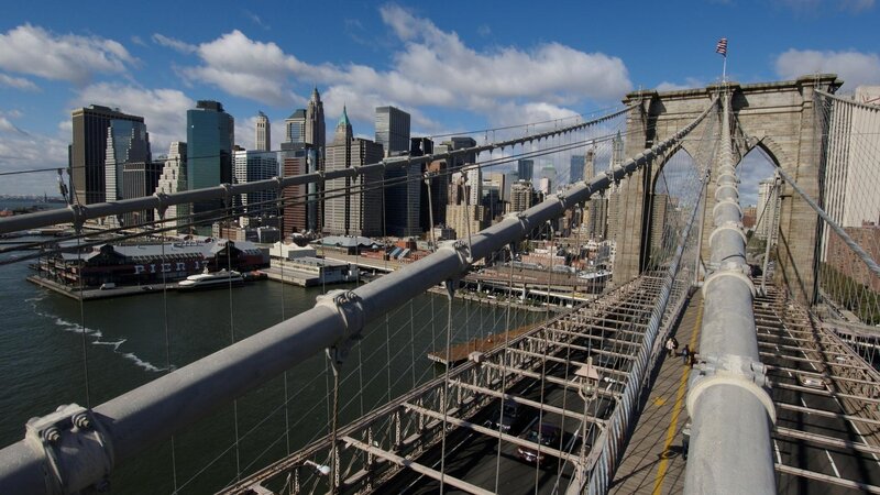 Brooklyn Bridge View — Blue