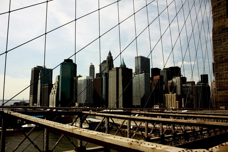 Brooklyn Bridge view of Manhattan