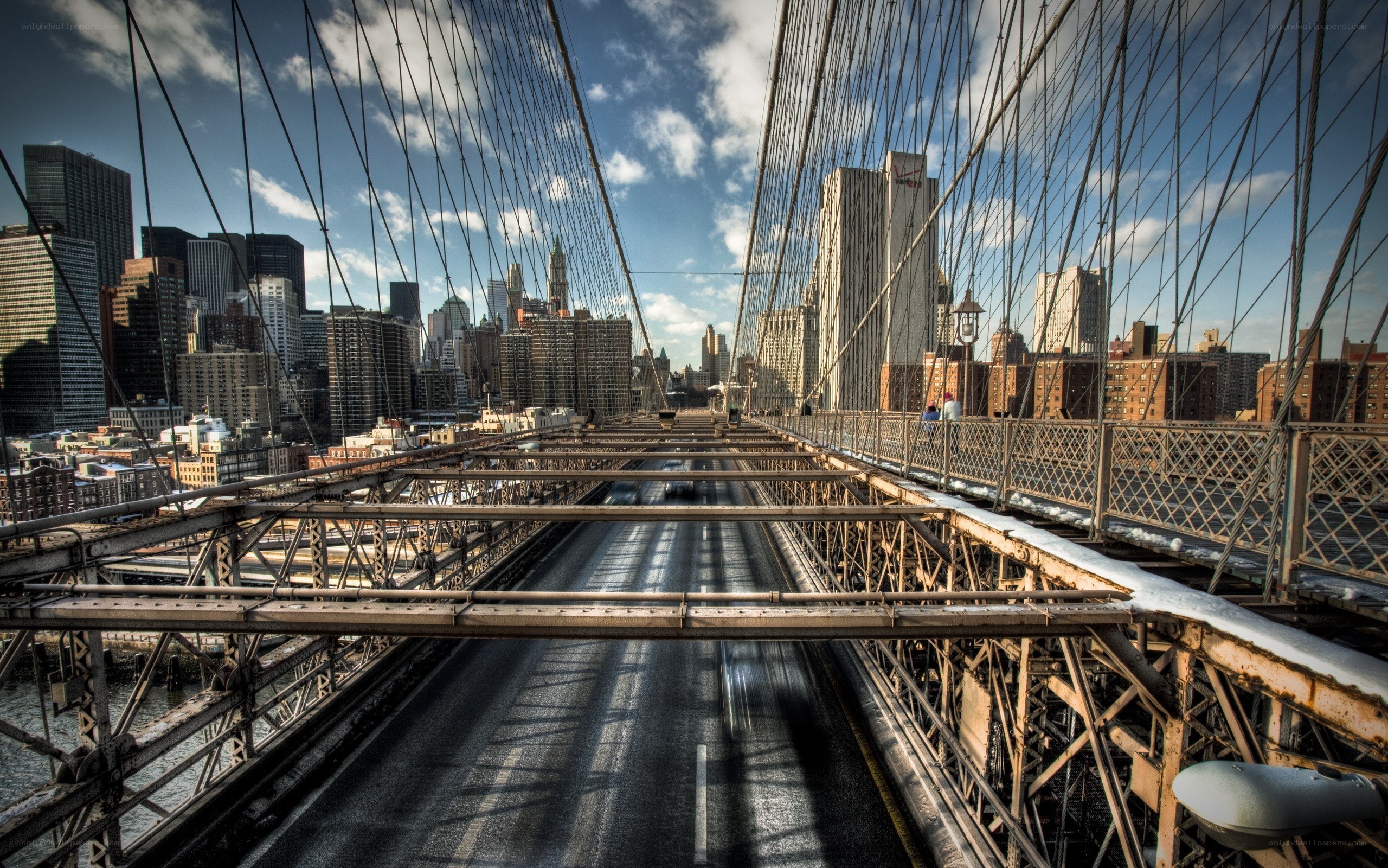 Brooklyn Bridge with NYC skyline