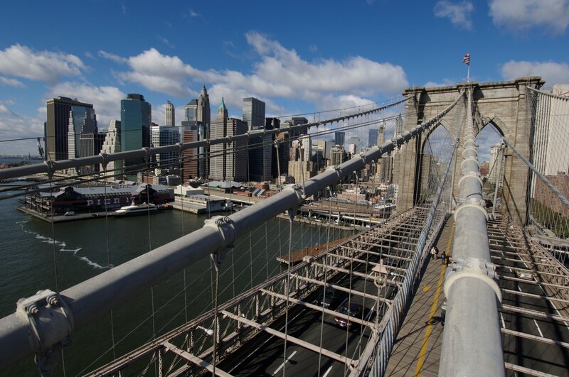 Brooklyn Bridge with NYC skyline