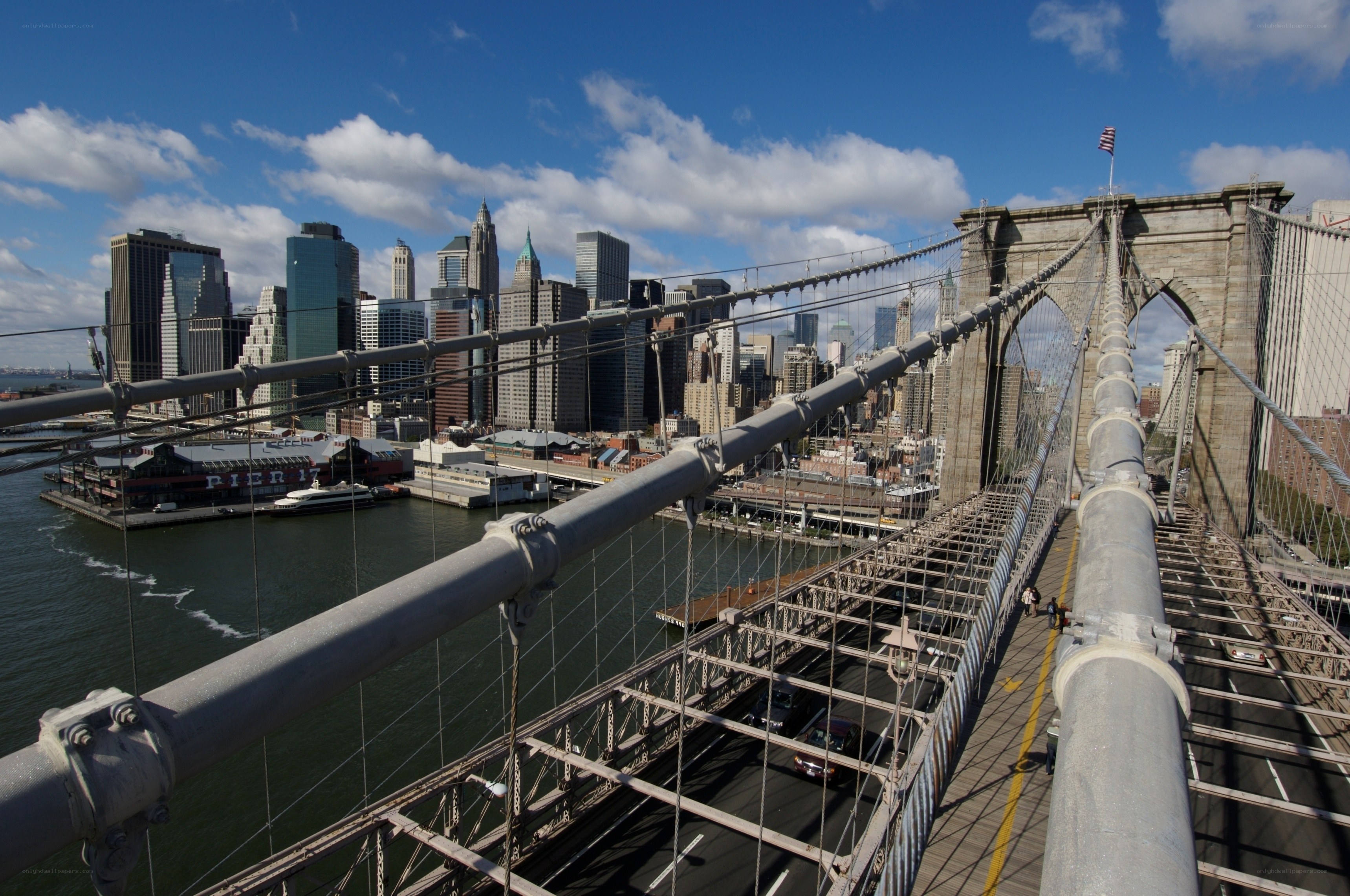 Brooklyn Bridge with NYC skyline