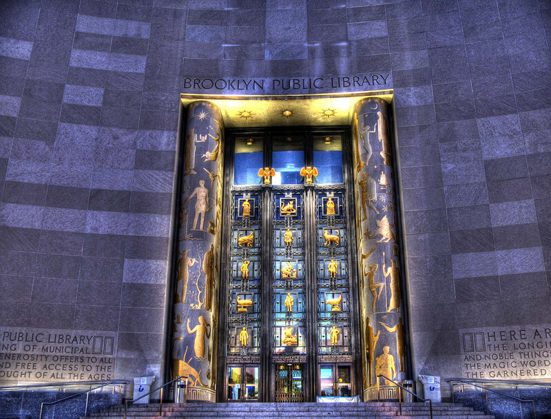 Brooklyn Public Library entrance