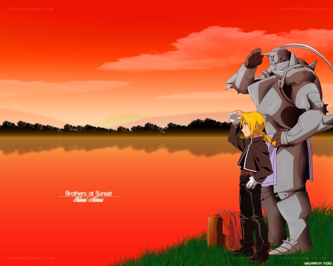 Brothers at Sunset