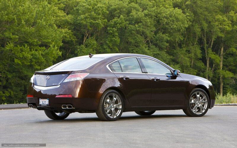 Brown Acura TL sedan
