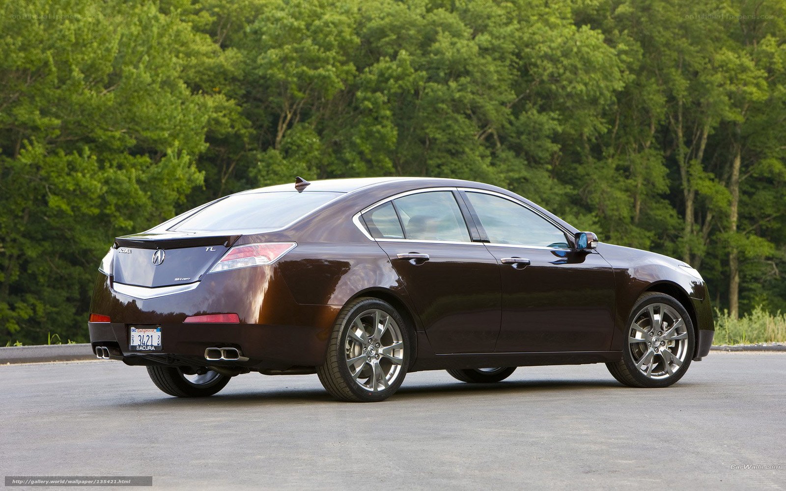 Brown Acura TL sedan