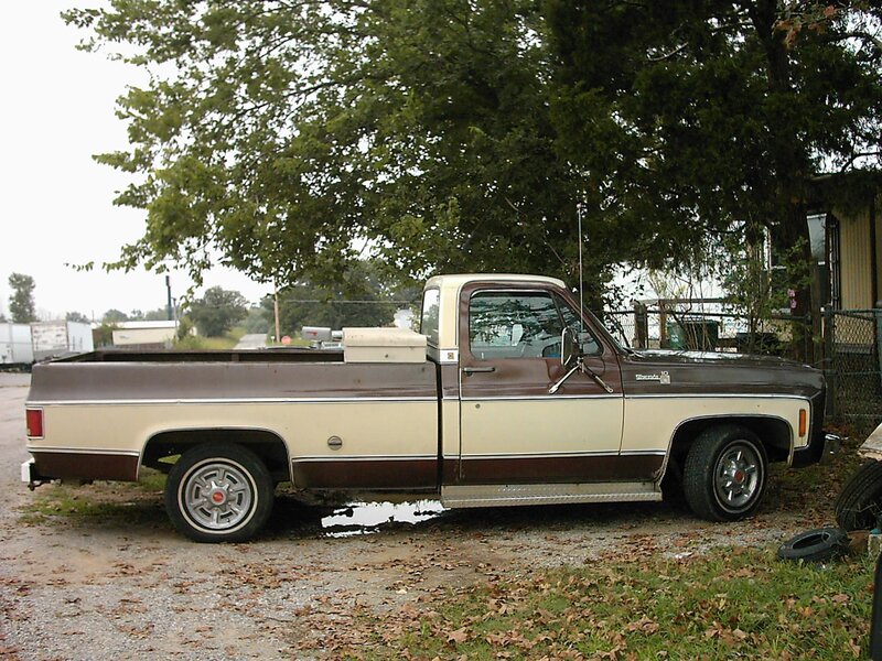 brown and beige pickup truck