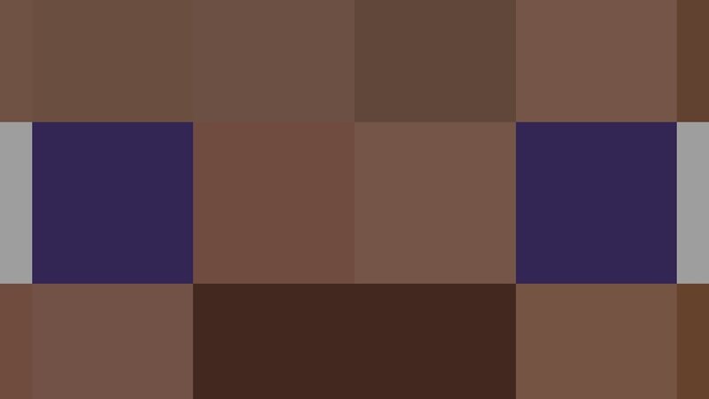 brown and purple pixel grid