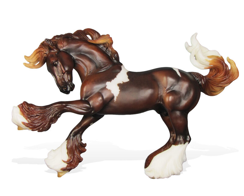 Brown and White Horse Figurine — Dynamic