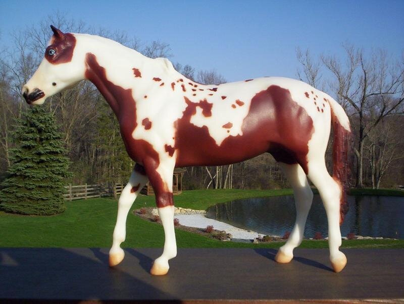 Brown and White Horse Figurine — Serene