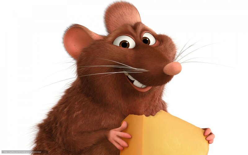 Brown Animated Rat — Happy