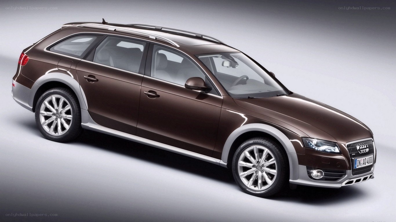 brown audi allroad station wagon