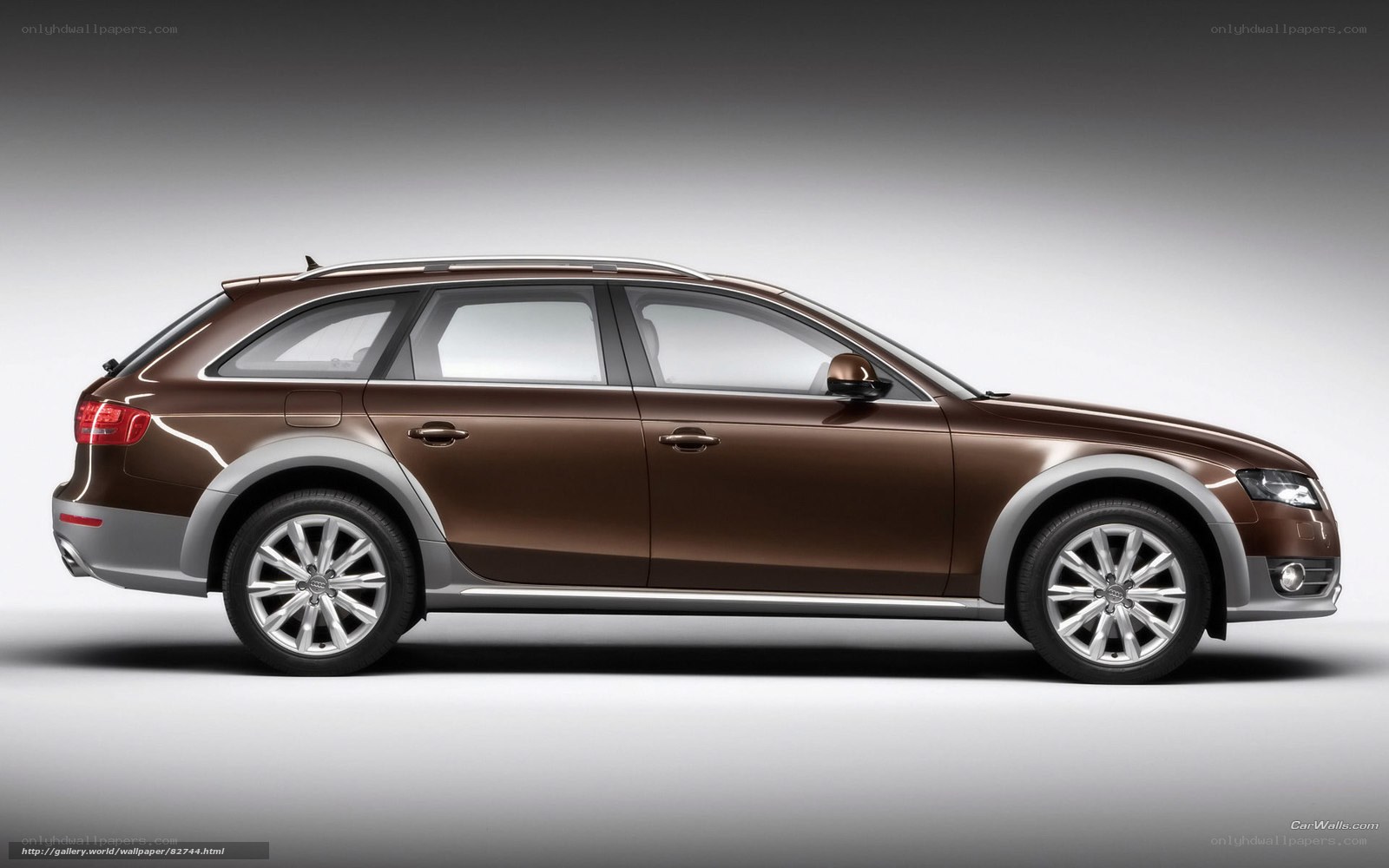 brown audi allroad station wagon