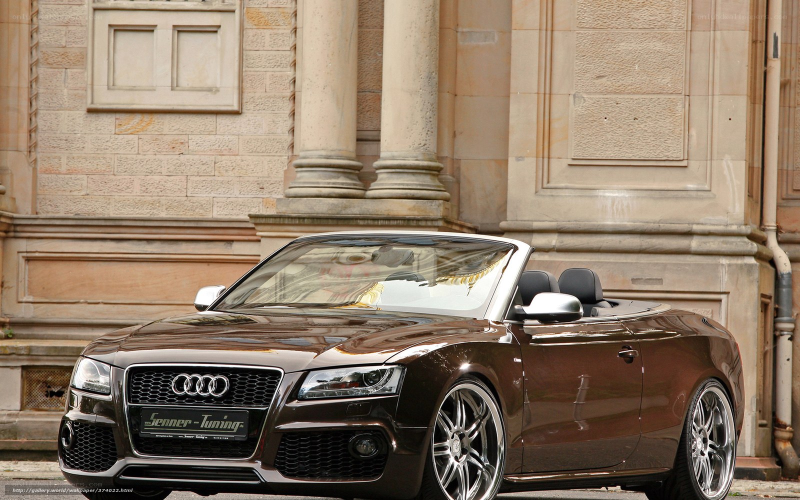 Brown Audi convertible car