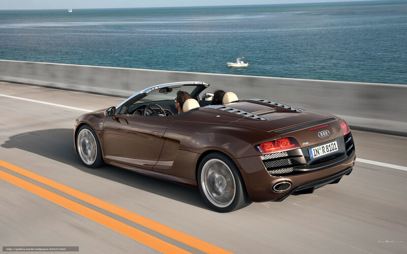 Brown Audi R8 Convertible