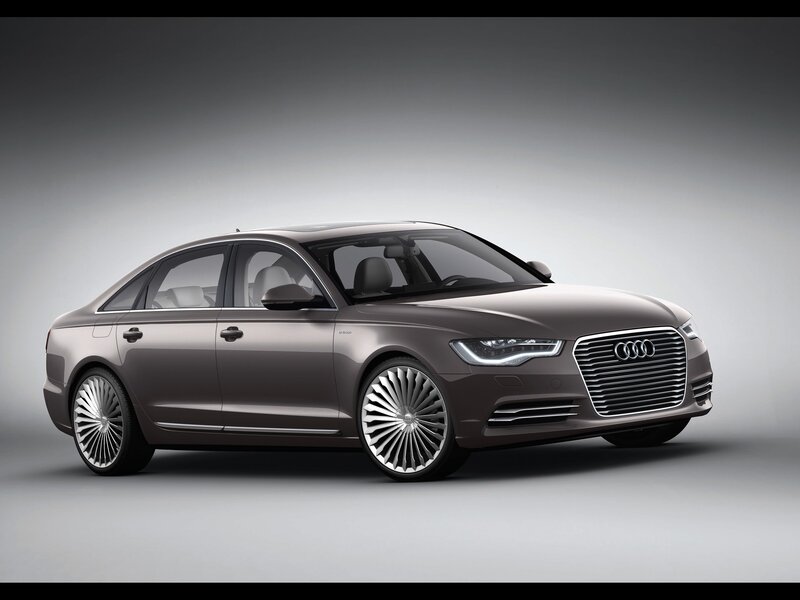 Brown Audi Sedan — Gray, Neutral