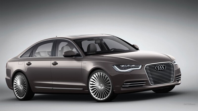 Brown Audi Sedan — Gray