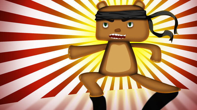 Brown Bear Character — Dramatic
