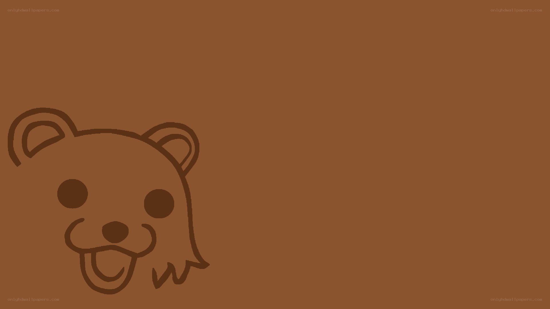 brown bear face outline