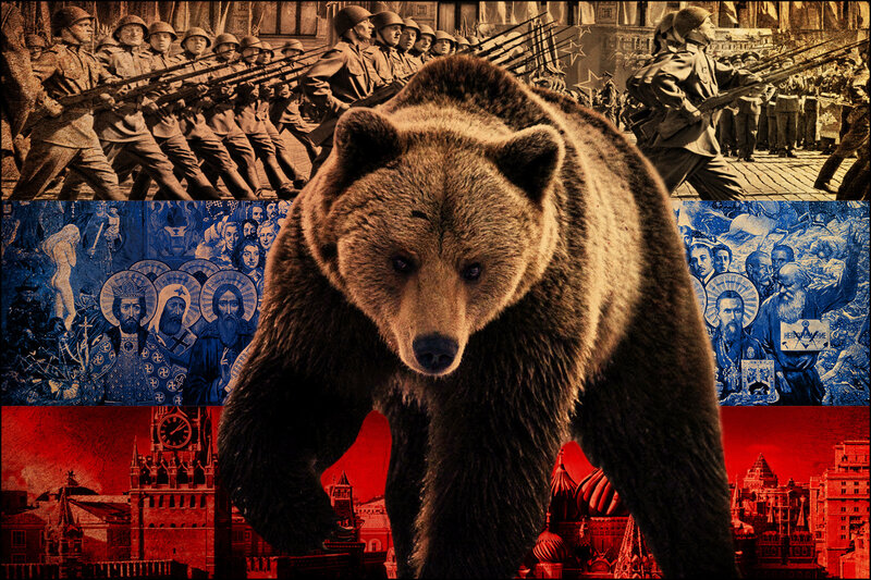 Brown Bear in Collage