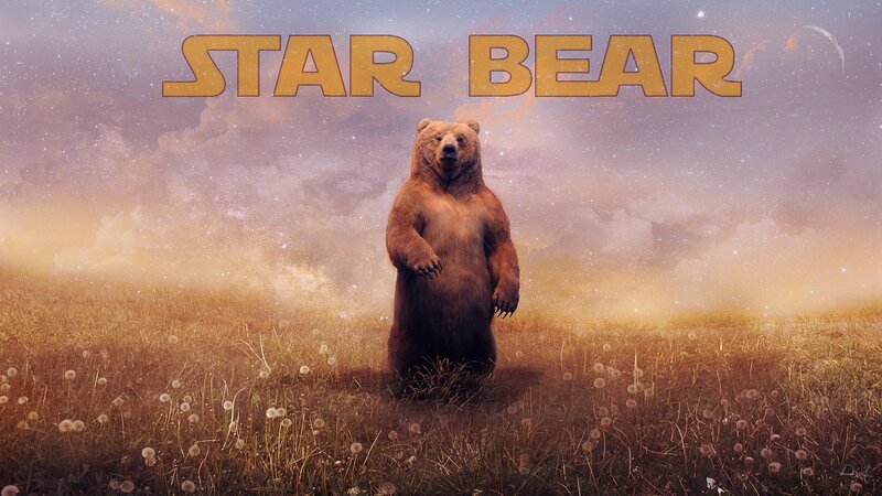 Brown Bear Standing — Gold